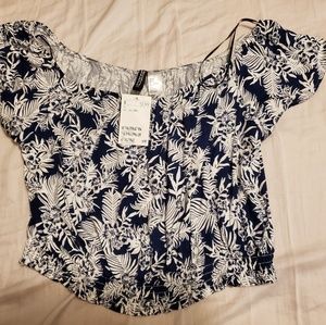 H&M off the shoulder crop top